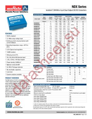 NDXD0505EC datasheet  